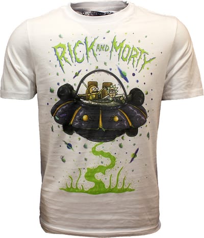 Rick and Morty Flying Saucer Adventure T-Shirt - Officiële Merchandise - XXL