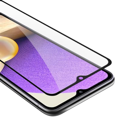 Cadorabo Screenprotector geschikt voor Samsung Galaxy A33 5G Volledig scherm pantserfolie Beschermfolie in TRANSPARANT met ZWART - Gehard (Tempered) display beschermglas in 9H hardheid met 3D Touch