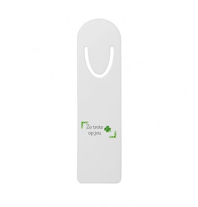 Hacebo® - Collega cadeau metalen boekenlegger - Trots op jou cadeau - Geluk cadeau - Collega kado - Collega afscheid - Klavertje vier cadeau - Collega cadeautjes verjaardag Bladwijzer boekenleggers - 12.7 cm x 3.2cm