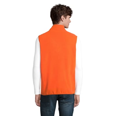 SOLS Uniseks Fleece Bodywarmer met rits voor volwassenen (Oranje)