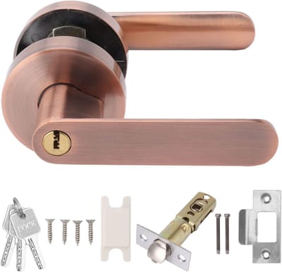 Passage Deurhendel Set Aluminium Legering eenvoudige moderne comfortabele grip Rustig Veilig Veilig Deur Entry Lever Lock voor gangkast