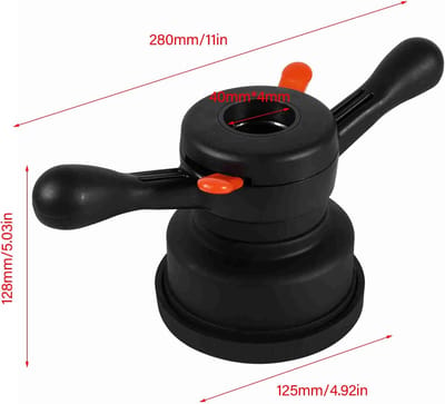 Snelspanmoer Balanceermachine - Wielklem Moer - Banden Balanceren - Snelle Ontgrendeling - 36 40 mm 3 4 mm - Zwart