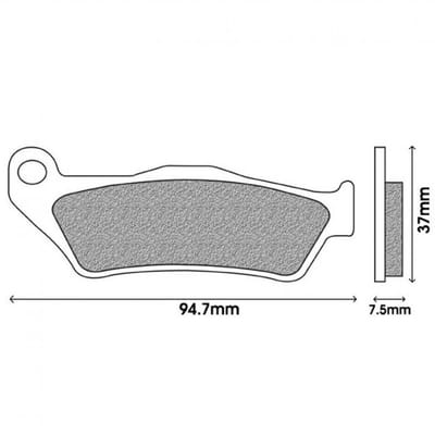 Plaquette de frein Newfren pour Moto KTM 250 MX 1992 à 2013 FD0186SD Neuf