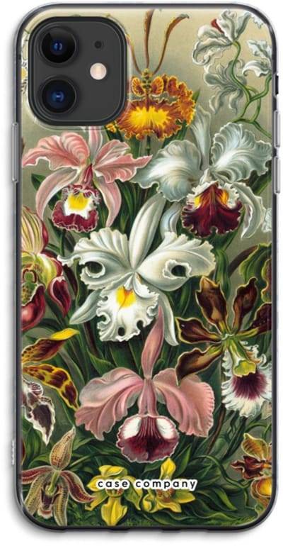 Case Company® - Hoesje geschikt voor iPhone 11 hoesje - Haeckel Orchidae - Soft Cover Telefoonhoesje - Bescherming aan alle Kanten en Schermrand