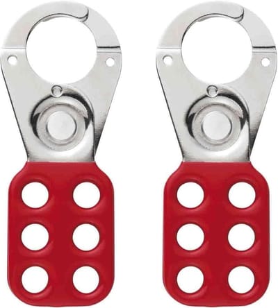 Veiligheidshaspeset voor lockout-tagout procedures - 25 mm openingsafstand - rood
