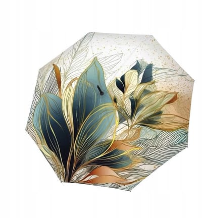 Doppler Carbonsteel Long Paraplu - Windbestendig & Licht met Bloemendessin