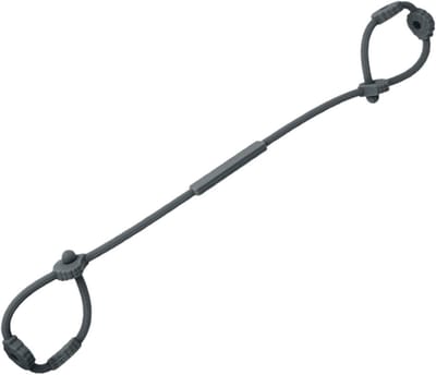 Kinderwagen Speelgoedriemen - Fopspeenhouder Ketting - Spullen Vasthouden - Voedselveilig Siliconen - 14.6 x 8.1 cm - Donkergrijs