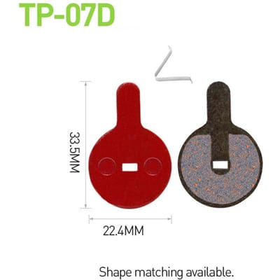 2 paires de plaquettes de frein à disque hydrauliques semi-métalliques pour vélo vtt, pour Shimano SRAM AVID HAYES Magura ZOOM, pièce de cyclisme 07D