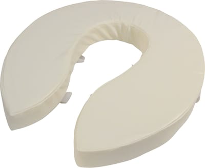 Aidapt Zachte toiletzitting - 5 cm schuim extra comfort - Wit