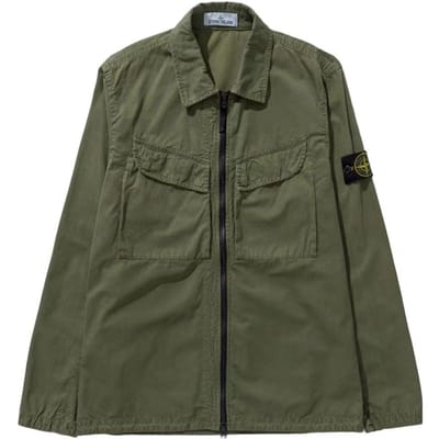 Stone Island Overhemd Olijfgroen Heren Tops Groen 7715101WN-V0158 XL gray