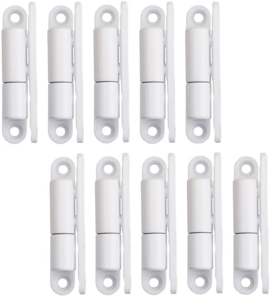 SOTECH 10s Deurscharnieren opschroefscharnier 15 x 83 mm Scharnier renovatie scharnier voor opschroefbare binnendeuren (wit staal)