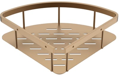 Aloni Uniforma doucherek – hoekmodel – 22x7x22 cm – bruin brons (PVD)
