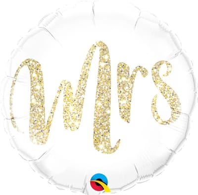 Qualatex - Folieballon Mrs Gold 45 cm