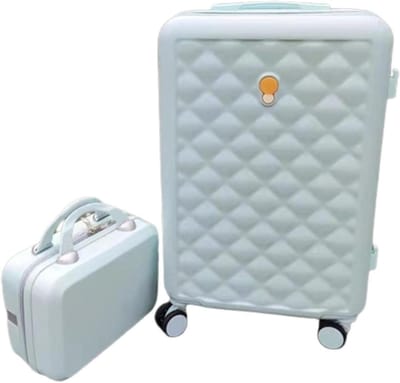 Reis koffer set - Trolley bagage - Comfortabel reizen - Geïntegreerd cijferslot - 2 delig - Donkergrijs