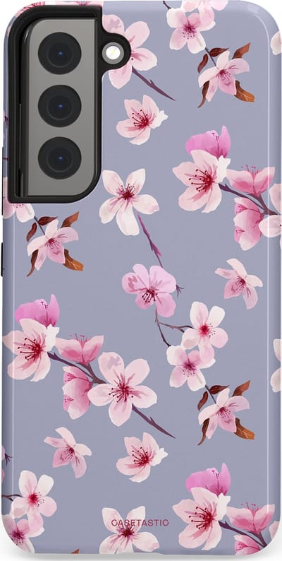 Casetastic Hoesje Geschikt voor Samsung S22 - Stijlvolle Beschermende Duo-layer Case - Bloemsem Bries