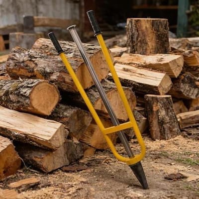 Handmatige Houtkloofmachine - Hout Klover - Brandhout Maken - Traagheidsmechanisme - 96 cm of 99 cm - Zwart