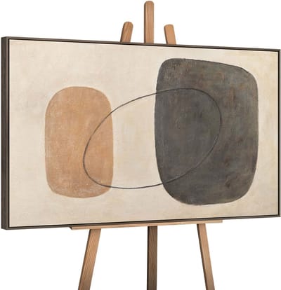 Canvas schilderij handgeschilderd balance of contrasts abstract – YS-Art Gallery – Luxe wanddecoratie voor woonkamer – Modern schilderij voor slaapkamer en hal