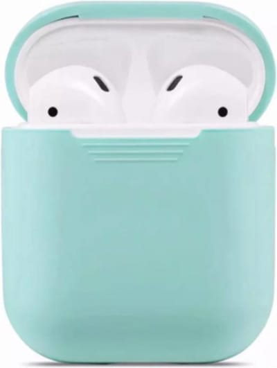 Smartphonica AirPods 1/2 siliconen hoesje - Turqoise