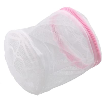 Dames Lingerie BH Ondergoed Waszakken Net Mesh Kleding Sokken Wassen Organizer Ritssluitingszakken Kousenbeschermer BH's Beschermer white