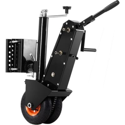 VEVOR Trailer Dolly Mover, 227 kg disselbelasting, 330-590 mm hoogte, 22,8 cm luchtbanden, handmatige of elektrische sleutelaandrijving, voor het verplaatsen van campertrailers