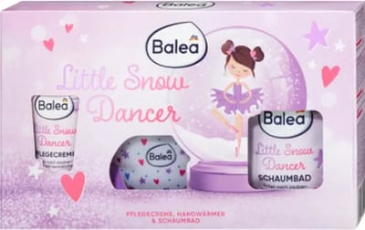 Kerst Geschenkset Beauty - Balea Little Snow Dancer | 3-delige Geschenkset - Verzachtende crème - Handwarmer - Badschuim
