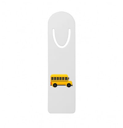 Hacebo® - Bussen metalen boekenlegger - Auto - Buschauffeurs - Schoolbus - buschauffeuse Bladwijzer boekenleggers - 12.7 cm x 3.2cm