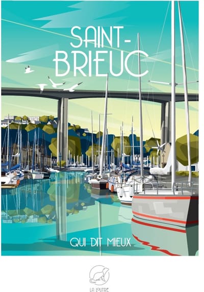 La Loutre puzzel Saint-Brieuc 1000 stukjes - legpuzzel.