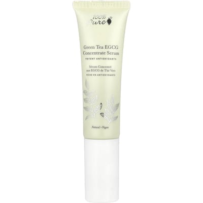 100% Puur, Groene Thee Egcg Geconcentreerd Serum, 30 ml(1 fl oz) white