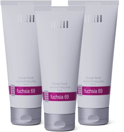 JANZEN Shower Scrub Fuchsia 69 3-pack