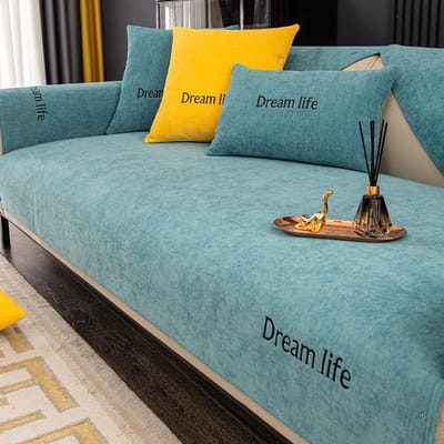 Directe Verkoop vanuit Fabriek Bankkussen Vier Seizoenen Universeel Antislip Zitkussen Stof Eenvoudig Modern Licht Luxe Rugleuning Handdoek En Detailhandel 70*70cm