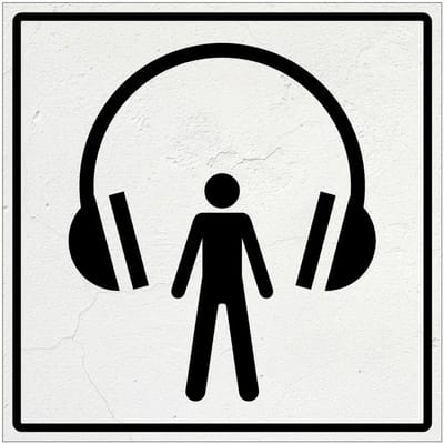 Audiotour bord | Forex Re materiaal | 20 x 20 cm