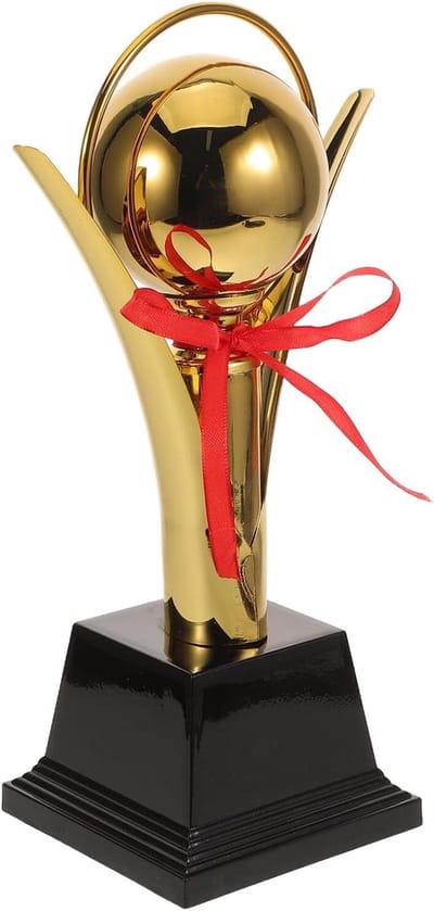 Sport Trofee - Gouden Beker - Wedstrijd Belonen - Duurzame Metaalplastic - 31.5 cm - Goud