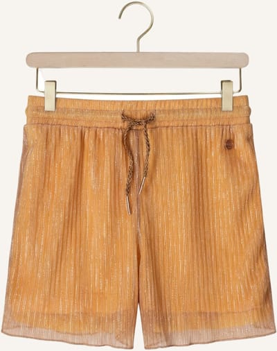 Nono Sunny Shiny Plissee Short Broeken Meisjes - Goud - Maat 146/152