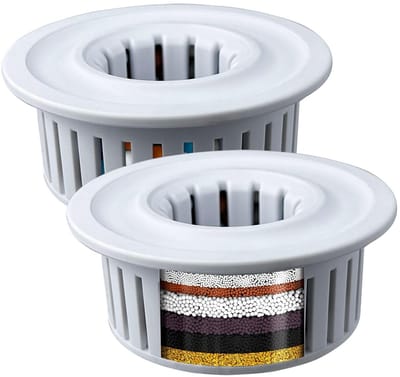 Dailygoods- Filterpatronen Set van 2 - Douchefilter - Reservefilterpatroon - Universeel - Hoog rendement - Levensduur tot 6 maanden