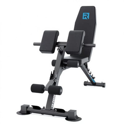 YEE RUN - Fitnessbank - Verstelbare Rugleuning - Inklapbaar - Fitness Bank - Halterbank - Bench Press Bank - Trainingsbank - Geschikt voor gezinsgebruik - Plat/Schuin/Aflopend/Verticaal voor Full Body Training