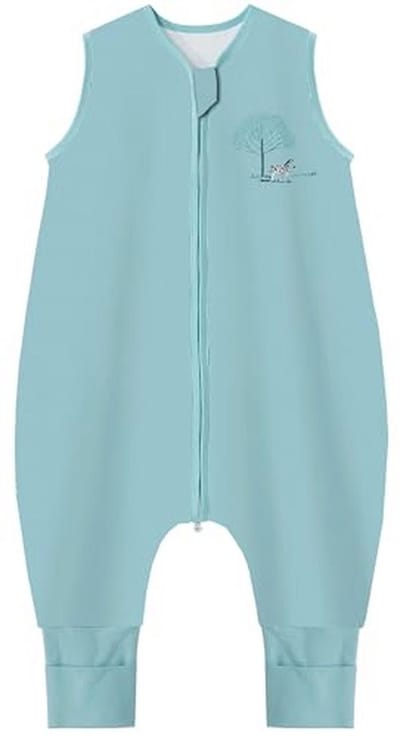 Zomer Slaapzak voor Baby's met Voetjes - 100% Katoen, 0.5 Tog, Perfect voor Peuters en Kinderen