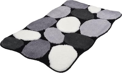 Badmat Stone - 70 x 120 cm - Zwart - Antislip en Sneldrogend
