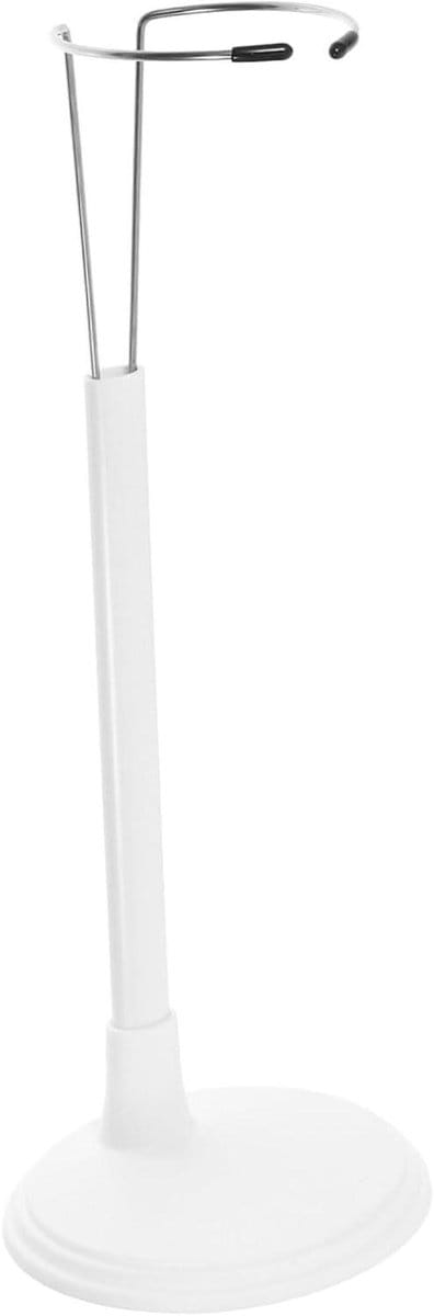 Poppenstandaard - Displayhouder Figuur - Speelgoed Tentoonstellen - Verstelbare Hoogte - 24 cm - Wit