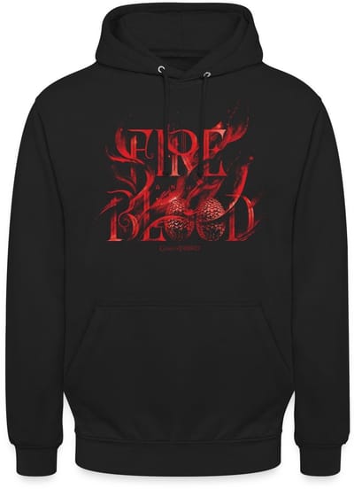 Game Of Thrones Huis Targaryen Fire & Blood Hoodie Unisex