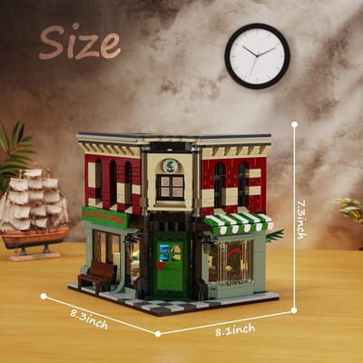 Audrey 2 Piranha Plant House Bouwset, Horror Shop Piranha Bloemenset, Creatieve Speelgoedset Kerst- en Verjaardagscadeau voor Kinderen bagged brown