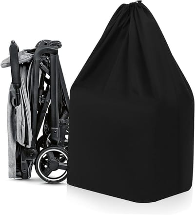 Kinderwagen Reistas - Kinderwagen Tas Draagtas - Vervoer Beschermen - Waterbestendig Nylon - 95x58CM - Zwart