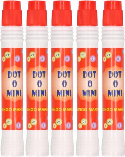 Twisk bingodabber speelgoed rood Dot.O.Win 20ml voor bingo plezier.