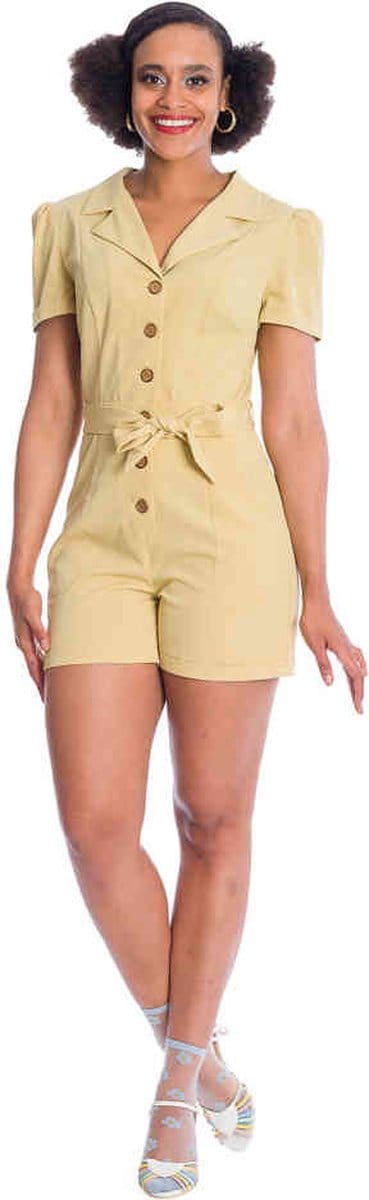 Banned - WOMEN RULE Playsuit - XS - Geel