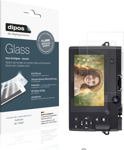 dipos – 2x Matte Pantserfolie geschikt voor Gerbala 4K 75MP | 9H Screenprotector