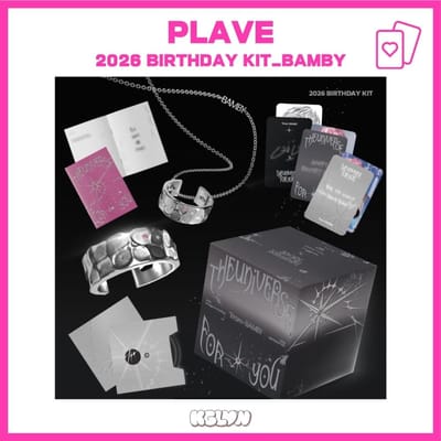 PLAVE 2026 VERJAARDAGSKIT_BAMBY Officieel Korea BAMBY Birthday Kit gray
