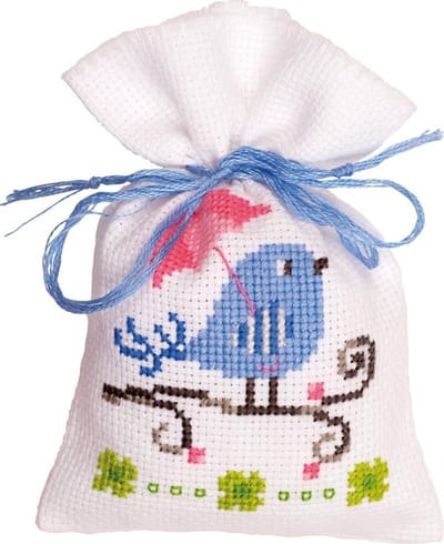 Vervaco - Kruidenzakje kit - Twetel tweet - blauw - PN-0147230 - Borduren - Borduurpakket - Borduurpakket volwassenen - Borduurpakket kind