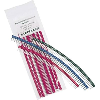LAPP 61805200 Adereindhulzen 1.5 mm² Deels geïsoleerd Zwart 500 stuk(s)