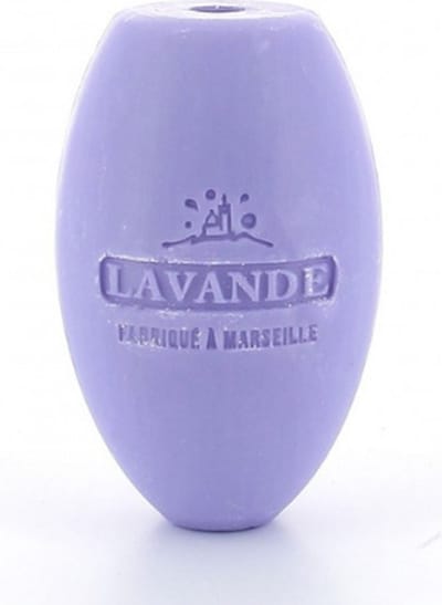 2x Zeepbol savon de marseille Lavendel 240 gram - la savonette marseillaise - ouderwetse zeep - hangzeep - zeep aan touw -