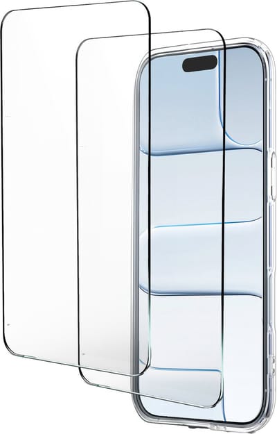 Beschermset geschikt voor iPhone Air - Hoesje en Screenprotector - Transparant