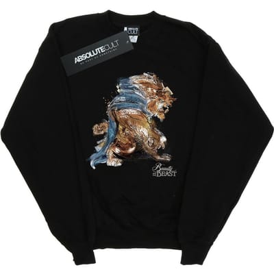 Disney Heren Beauty And The Beast Beast Sketch Sweatshirt (Zwart)